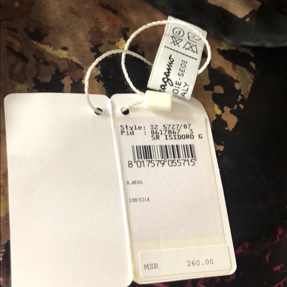 NIB Salvatore Ferragamo silk chiffon scarf - Picture 7 of 11